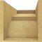Ekena Millwork 12"W x 24"D x 12"H Wide Monterey Rough Cedar Woodgrain TimberThane Corbel, Primed Tan CORUR12X24X12MONRCPR - alternate 6